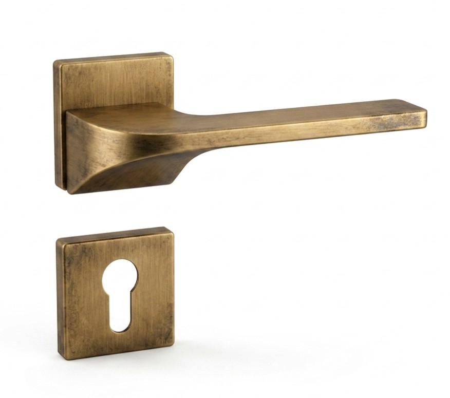 Lever Handle Rose Type Alum. (cm03) "como"